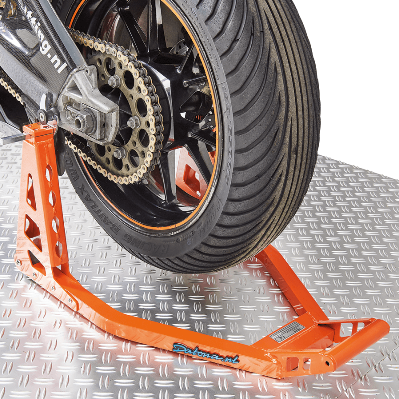 Béquille d'atelier MotoGP orange Datona roue arrière