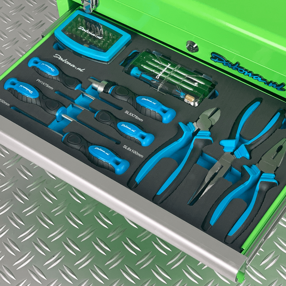 Caisse à outils vert ensemble des pinces inclus