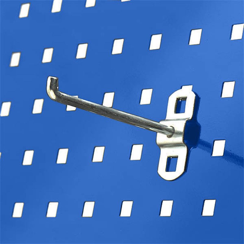 Crochet à outils simple 15cm x5 pour panneau à outils