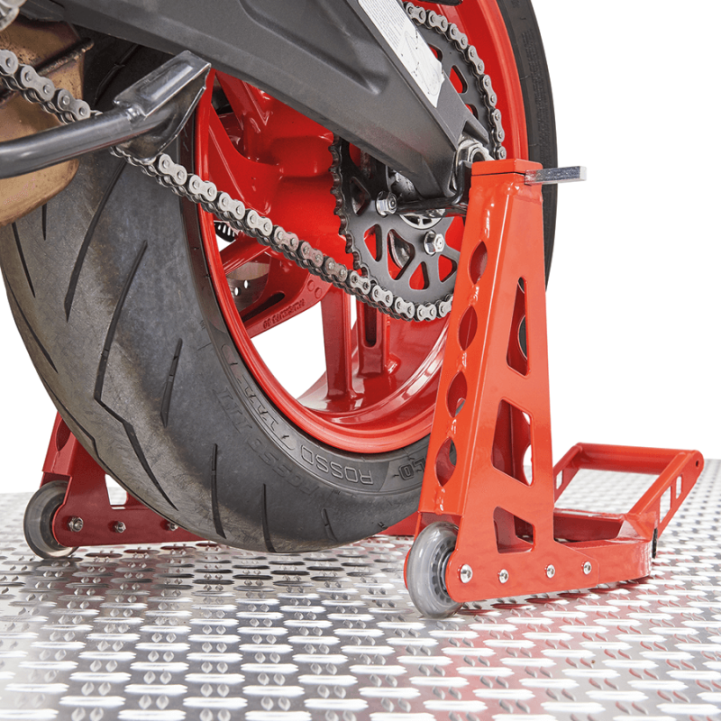 MotoGP béquille d'atelier rouge roue arrière