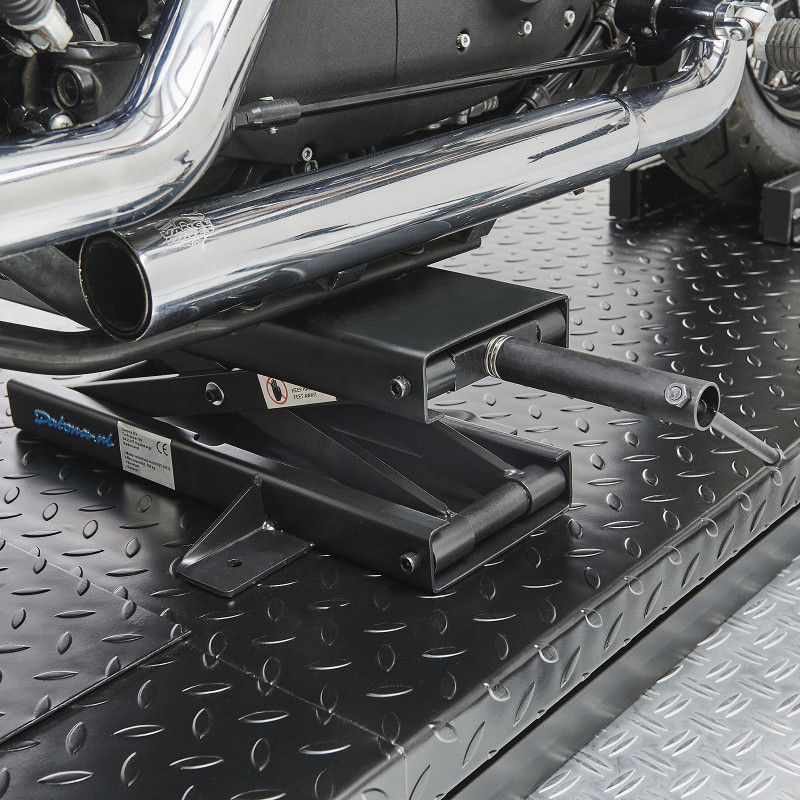 Moto Pont elevateur ciseaux ConStands Mini-Lift Cric 500kg en noir -  Équipement moto