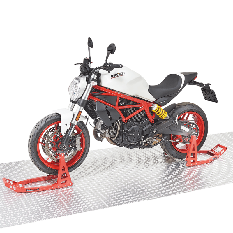 Béquille MotoGP Roue arrière alu Rouge Honda - 250kg