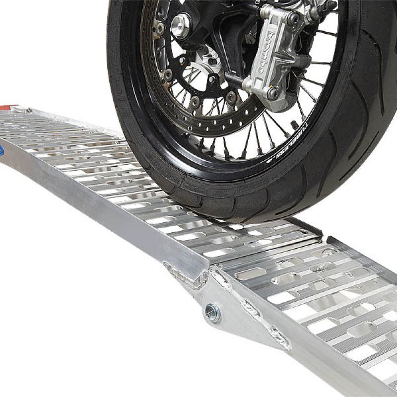 Rampe aluminium idéale pour charger une moto