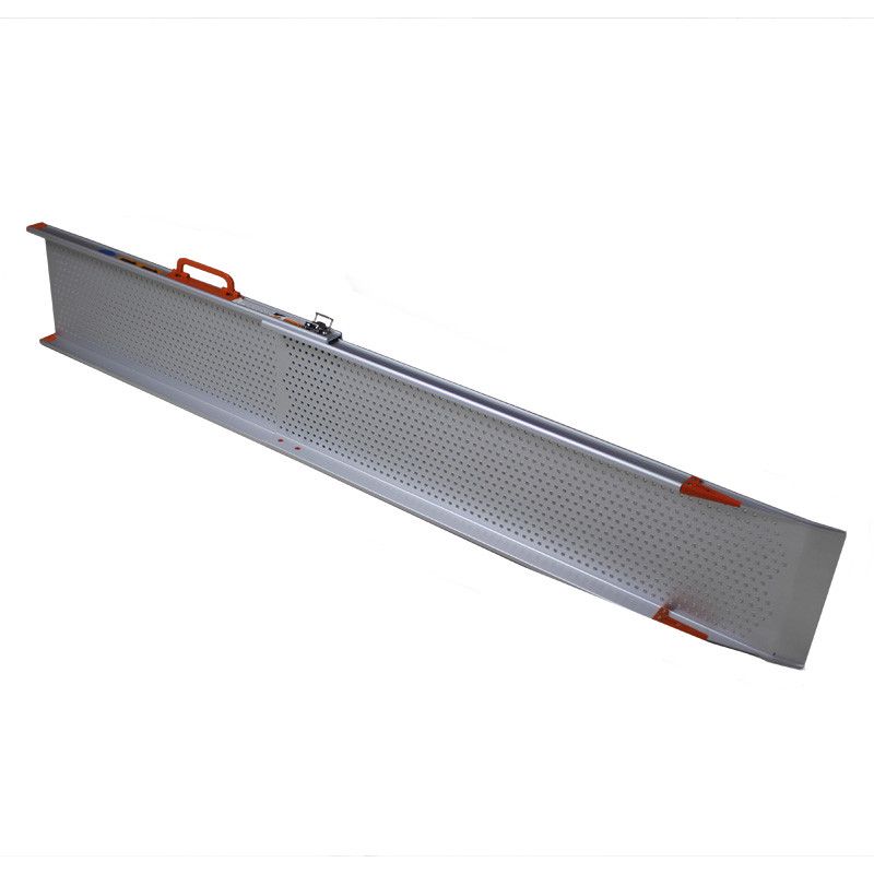 Rampe télescopique aluminium extra large profil anti-dérapant