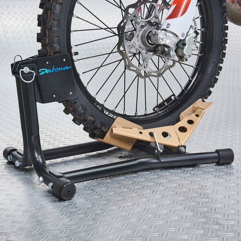 Support motocross roue avant stable
