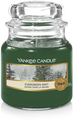 Yankee Candle Geurkaars Small Evergreen Mist - 9 cm / ø 6 cm