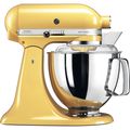 Robot de cuisine KitchenAid Artisan - tête inclinable - jaune pastel - 4,8 litres - 5KSM175PSEMY