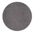 LIND DNA Onderzetter Croco - Leer - Silver Black - ø 10 cm