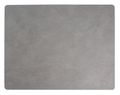 LIND DNA Placemat Hippo - Leer - Anthracite Grey - 45 x 35 cm