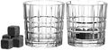 Leonardo Whiskey Set (whiskeyglazen 360 ml + 8 whiskey stenen) Spiritii