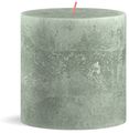 Candela a colonna Bolsius Rustiche Jade Green - 10 cm / ø 10 cm