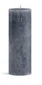 Bougie cylindrique rustique Bolsius Slate Blue - 19 cm / ø 7 cm