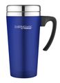Thermos Thermobecher Soft Touch Blau 420 ml