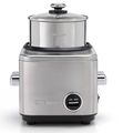 Cuisinart Rijstkoker Classic - CRC800E - anti-aanbaklaag - stoomfunctie - 12 personen - Frosted Pearl - 1.4 Liter