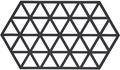 Zone Denmark Pannenonderzetter Triangles - Black - 24 x 14 cm