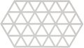 Zone Denmark Pannenonderzetter Triangles - Warm Grey - 24 x 14 cm