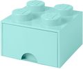 LEGO® Aufbewahrungsbox mit Schublade Himmelblau 25x25x18 cm