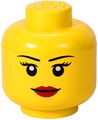 LEGO® Aufbewahrungsbox Kopf Mädchen Ø16x18,5 cm