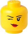 Boîte rangement Lego tête Whinky Ø 16 x 18.5 cm