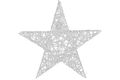 Estrella de Navidad con LEDs y temporizador Countryfield Leonie Grande Plateada B