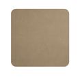 ASA Selection Onderzetters - Soft Leather - Sandstone - 10 x 10 cm - 4 Stuks