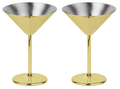 Paderno Martini Gläser Gold 200 ml - 2 Stück