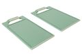 Cosy &amp; Trendy Snijplanken Fresco Pastelgroen 25 x 15 cm - 2 Stuks