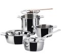 Batería de Cocina Alessi Pots&amp;Pans - AJM100S7 - 4 Piezas - por Jasper Morrison