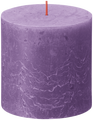 Vela de bloque Bolsius Rustiek Vibrant Violet - 10 cm / Ø 10 cm