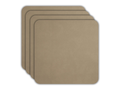 ASA Selection Untersetzer - Soft Leather - Sandstein - 10 x 10 cm - 4 Stück