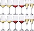 Villeroy &amp; Boch Wijnglazen Set La Divina - (Rode wijnglazen + Witte wijnglazen + Champagneglazen) - 12 delige set