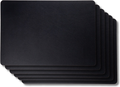  Set Tovagliette Jay Hill in Pelle - nero - 46 x 33 cm - 6 pezzi