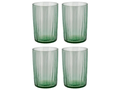 Bitz Waterglas Kusintha - Groen - 280 ml - 4 stuks
