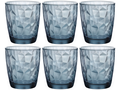 Bicchiere acqua Bormioli Diamond blu 300 ml - 6 pezzi