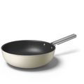 SMEG Wokpan Creme Mat - ø 30 cm / 5.3 Liter - Standaard anti-aanbaklaag