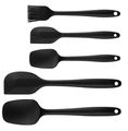 Ensemble de spatules Cookinglife pour la pâtisserie (2 spatules, 2 racloirs de poêle et un pinceau de cuisine) - en silicone