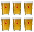 Heineken Bierglazen Silver 250 ml - 6 Stuks