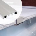 Aluminium Abdeckprofil mit Profildichtung für Überdachungen mit Polykarbonatplatten