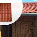 Panneaux de toit "Aquapan" - Rouge 89 x 118 cm 