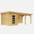 Blokhut Driven Duxwood met overkapping 500 cm