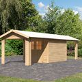 Espelo 4 met dubbele overkapping Karibu Tuinhuis