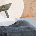 Hoogteverstelling verzinkt voor betonpoer met plaat - extra sterk