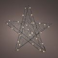 Kerstverlichting grote ster, 90x87 cm, warm wit licht, 120 lampjes, 