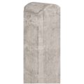 Betonpaal wit/grijs halfronde kop 10x10x280cm