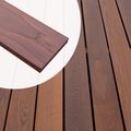 Terrassendiele Thermisch modifiziertes Eschenholz für Clips 2,0 x 13,0 x 300 cm
