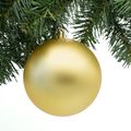 Kerstbal goud groot 12 cm
