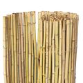 Bamboe Gartenmatte aufgerollt