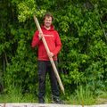ronde paal rechte gefreesd 6 cm grenen geimpregneerd