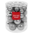 Zilveren onbreekbare kerstballen
