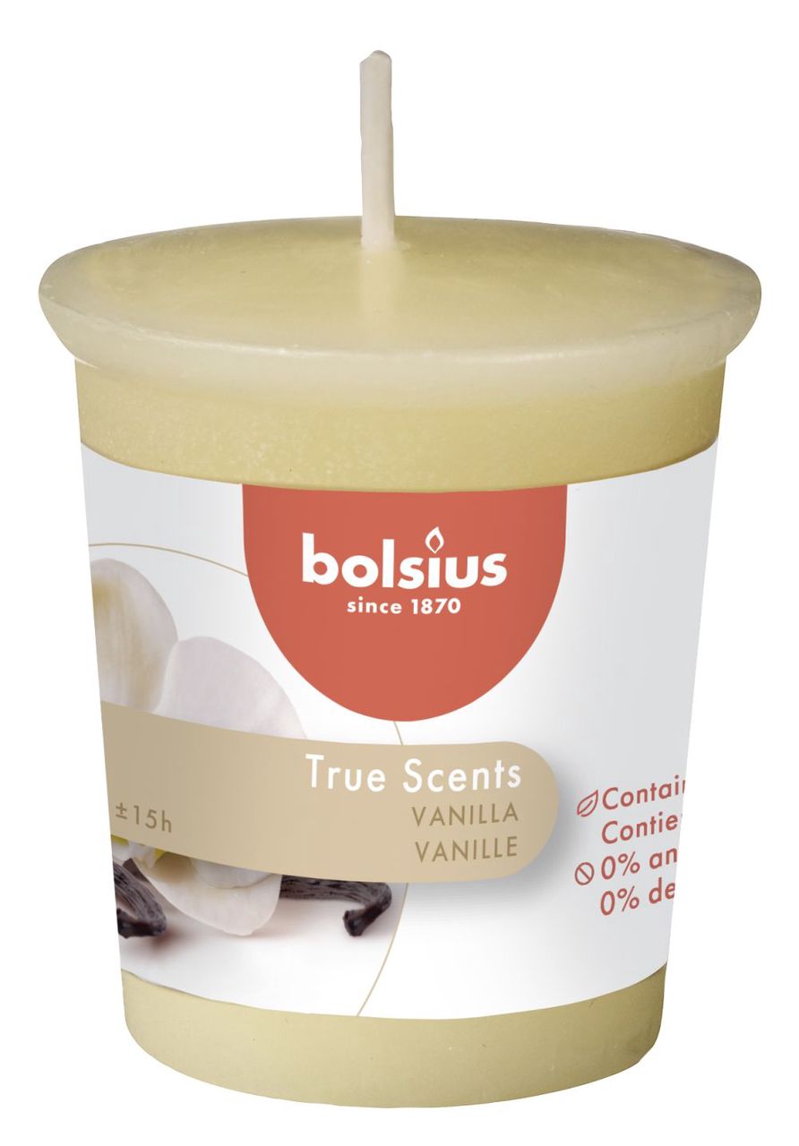 Candela profumata Bolsius True Scents Vaniglia 53/45 mm ? Disponibile su  Cookinglife